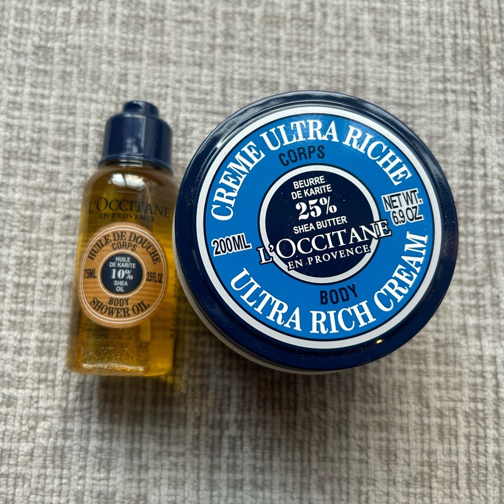 L’Occitane Body Cream and Shower Oil